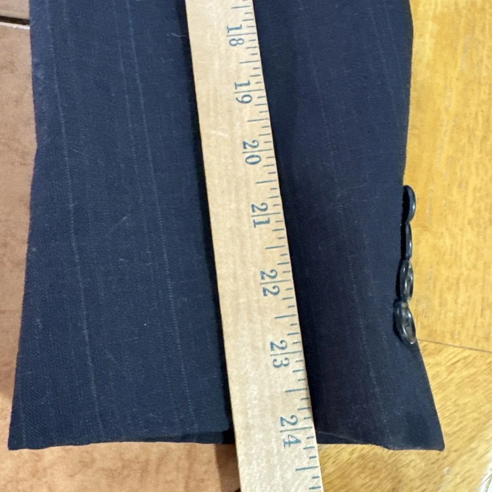 Hart Schaffner Marx Silver Trumpeter Suit 40R Pants 34 x 29 Blue Stripe USA Made